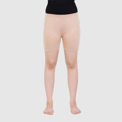 Girls Plain Seamless Under Skirts - Skin Skin 4-7 Years