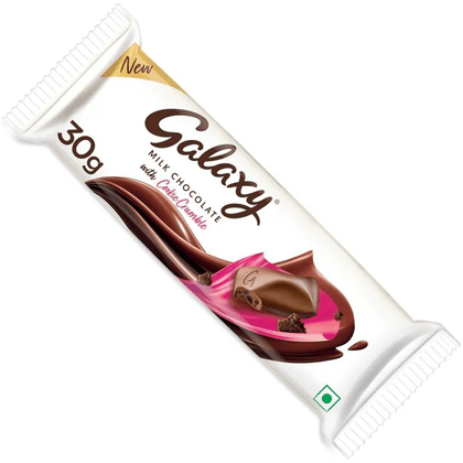 Galaxy Milk Chocolate Bar With Cookie Crumble, 30 gm