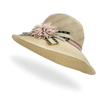 Tomorrow Fashion Unisex Wide Brim Straw Panama Fedora Hat: UPF Sun Protection for Summer Beach & Outdoor Style