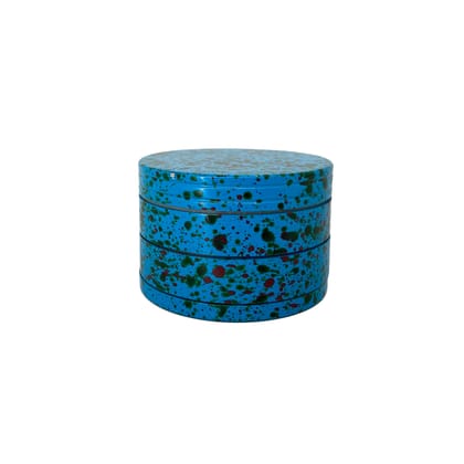 Metal Herb Grinder Splash Blue - 63MM