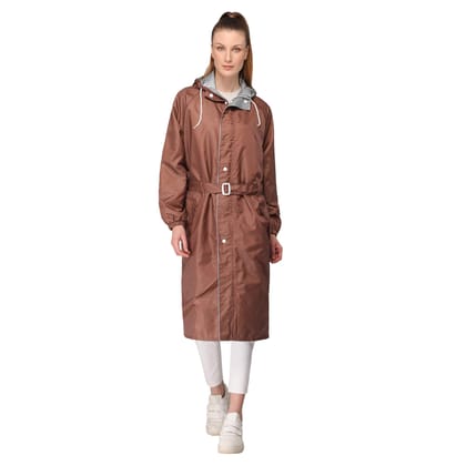 The Clownfish by STRAUSS Raincoats for Women Waterproof Reversible Double Layer. Brilliant Pro Series Brown X-Large-The Clownfish by STRAUSS Raincoats for Women Waterproof Reversible Double Layer