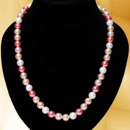 Imeora Multicolor 10mm Shell Pearl Necklace