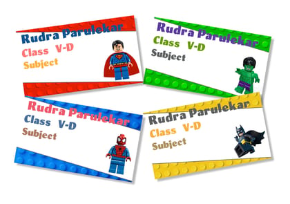 Book Labels -  Lego Super Heros-12