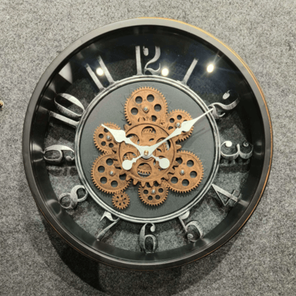 Royal Metal Gear Mechanical Clock Style 40-Antique / Dia: 18 inch / Metal