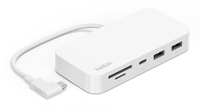 Belkin Connect USB-C 6-in-1 Multiport Hub with Mount