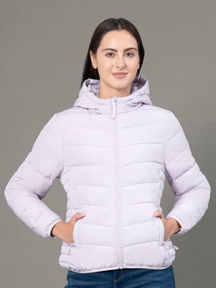 RedTape Hooded Jacket for Women | Padded & Water Resistant Finish | Enhanced Comfort