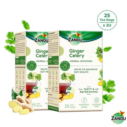 Ginger Celery Herbal Infusion 25 Tea BagsBuy 1 Get 1-25 Tea Bags x 2U