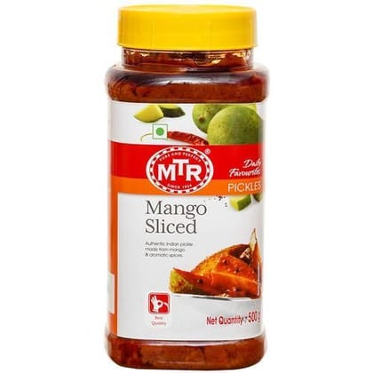 MTR Pickle - Mango Sliced, 500 gm Jar