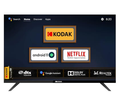 Kodak 80 cm 32 inches 9XPRO Series HD Ready Certified Android LED TV 329X5051 Black-Black