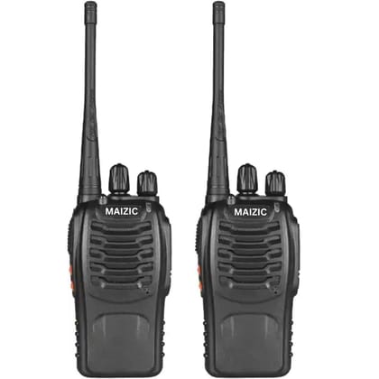 Maizic Smarthome Walkie Talkie 5Km Long Range Two-Way Portable CB Radio BF-888S Portable Two-Way Radio with 16 Channel Walkie Talkie (Black) for Kids-2 kms