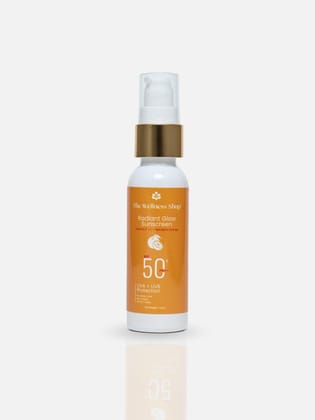 RADIANT GLOW SUNSCREEN (VITAMIN C+E AND MANDARIN ORANGE) WITH SPF 50 PA++++-50g