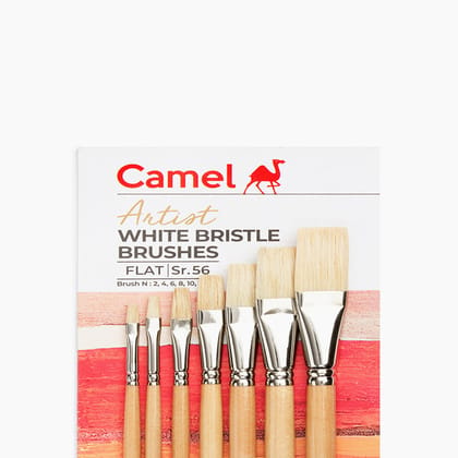 Camel White Bristle Brush 56 Series Set Of 7