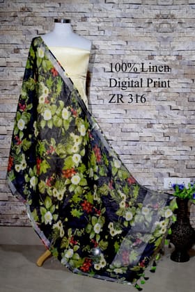 Digital Printed Linen Scarf