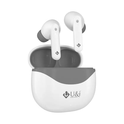 U&i Club Series 40 Hours Battery Backup True Wireless Earbuds with Touch Sensor-White