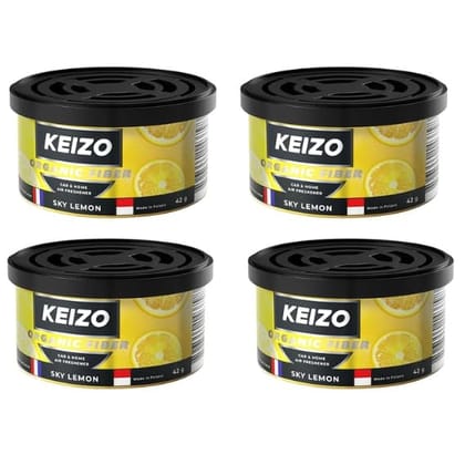 KEIZO Organic Fiber Sky Lemon  Pack of 4