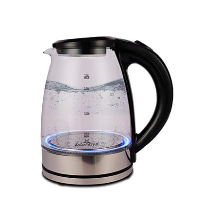 ZADASTAR 1.8L ZS GLASS KETTLE | 1500W | Borosilicate Glass | 1 Year Free Replacement Warranty