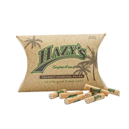 Hazy's Coconut Charcoal 6mm Filters - Pack of 50