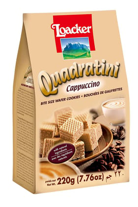 Loacker Italian Cappuccino Wafer, 220 gm