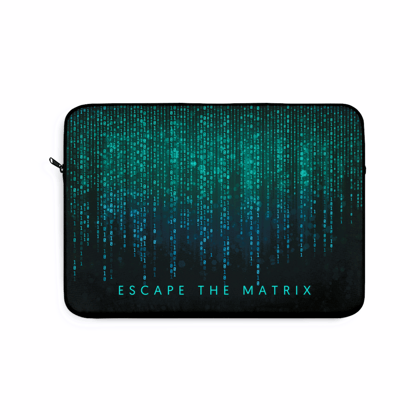 Escape the Matrix Laptop Sleeve (Macbook, HP, Lenovo, Asus, Others)-13" (13 x 10.5 inches) / Black