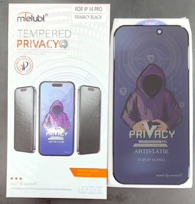 MIETUBL OG PRIVACY GLASS ANTI STATIC 
SINGAL PACKING BEST QUALITY 
IPHONE 14 PRO