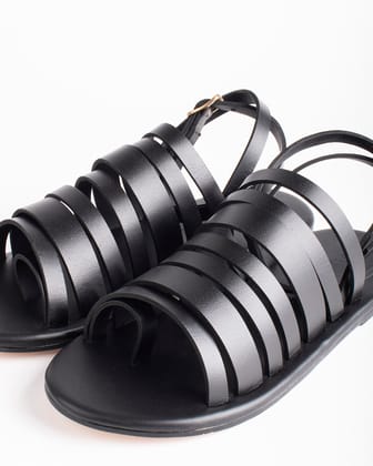 Ankle Strap Sandals Black-3