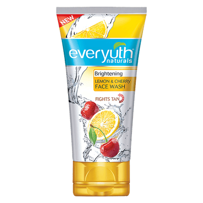 Everyuth Brightening Lemon&Cherry Face Wash, 50 gm