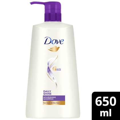 Dove Daily Shine Shampoo, 650 Ml