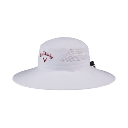 Callaway Men's Golf Sun Hat-WHITE/CARDINAL