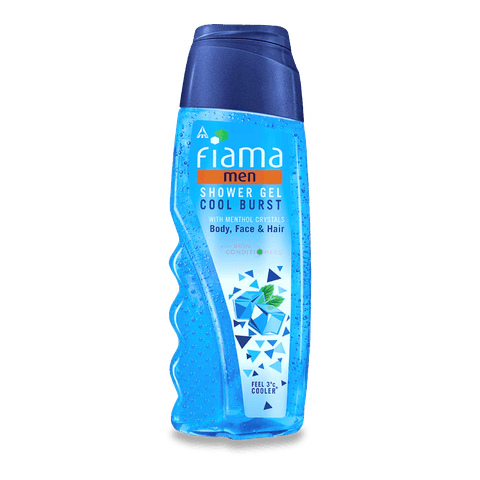 Fiama Shower Gel - Cool Burst For Men With Menthol Crystals, 250 ml Bottle