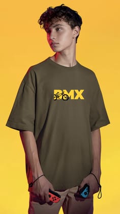 BMX Olive Oversized Tshirt-S