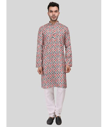 Digimart - Multicolor Cotton Blend Regular Fit Mens Kurta Pyjama Set ( Pack of 1 ) - None