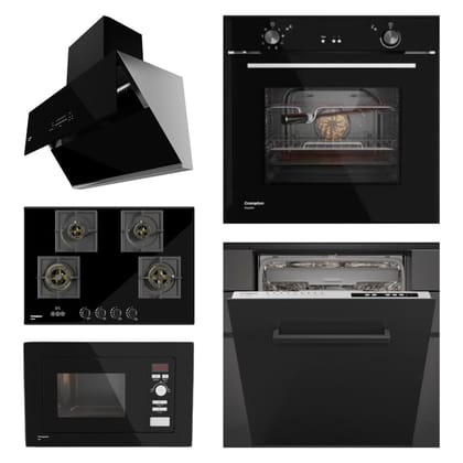 Crompton Chimney + Hob + Oven + Microwave + Dishwasher Combo CRCHOMD-04