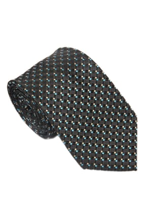 Men's Square Formal Necktie - Green & Black-Free / Green & Black