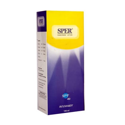 Sper Sunscreen Lotion SPF 40 100 ML by Wockhardt