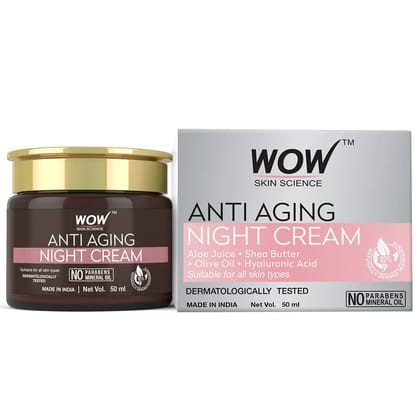 Anti Aging Night Cream - Helps Evoke Youthful Glow - 50 ml