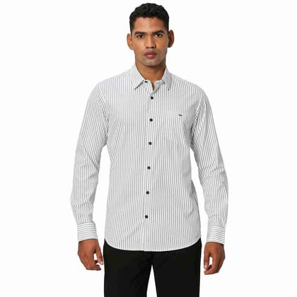 White Pin Stripe Shirt