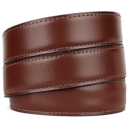 Hemener Men Autogrip Dark Brown Genuine Leather Strap-38