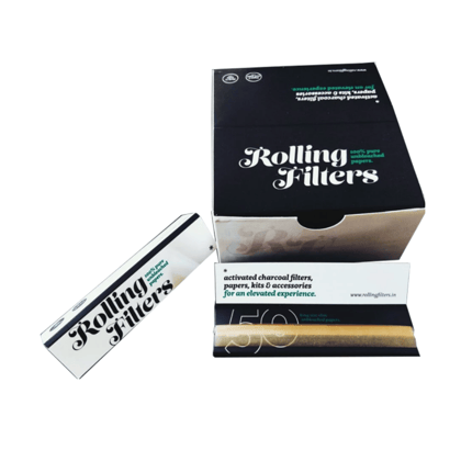 ROLLING FILTERS King Size Slim Rolling Papers - Full Box