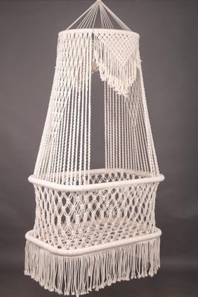 House Of Macrame Handcrafted Hanging Cradle