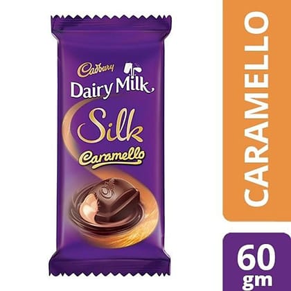 Cadbury Dairy Milk Silk Caramello Chocolate, 60 gm