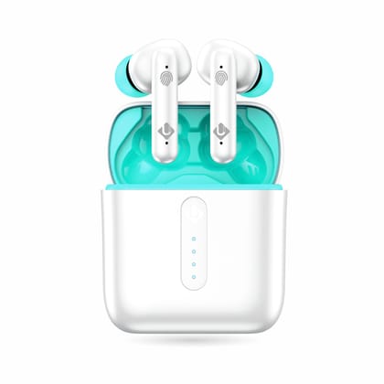 U&i Prime Buzz 3 with 40 Hours playtime Bluetooth Headset (True Wireless Earphone)-White-Green