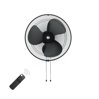 Atomberg Renesa 400mm BLDC motor Energy Saving Wall Fan Remote Control | Midnight Black