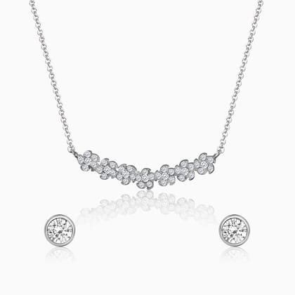 Silver Shining Zircon Set