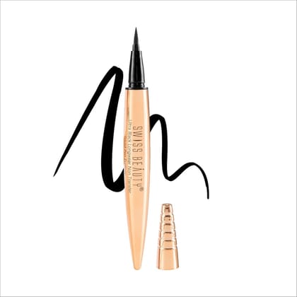 Swiss Beauty Ultra Black Liquid Pen Eyeliner - Intense, Precise, and Long-lasting Eyeliner