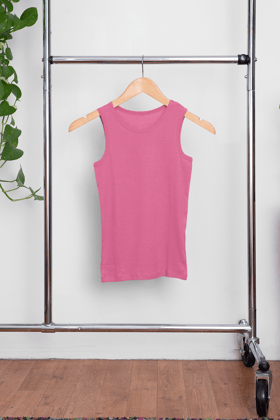 Women's Tank Top: Pink-S