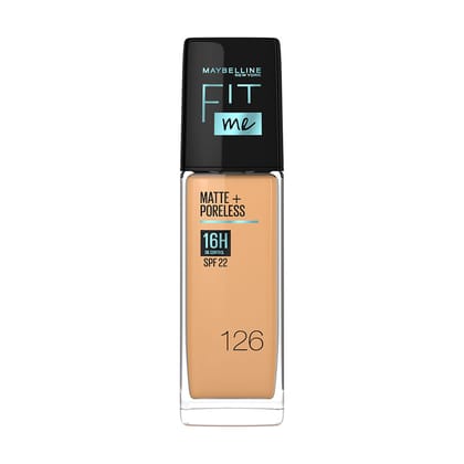 Maybelline New York Fit Me Matte+poreless Liquid Foundation 16h Oil Control - 126 Light Pecan-30ml