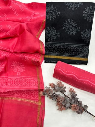 Chanderi Silk Suit Set