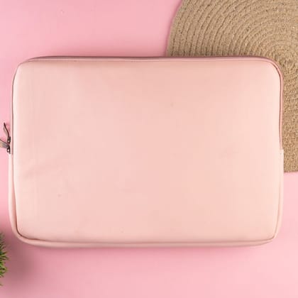 Pink Leather Laptop Sleeve-Pink Leather Laptop Sleeve