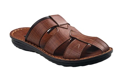 Titas Gents Tan Chappal PU-Tan / 6