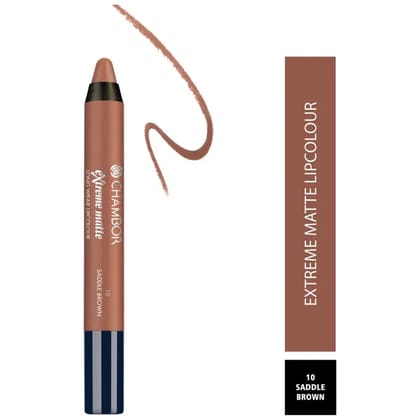 Chambor Extreme Matte Long Wear Lipcolour - Saddle Brown No 10 (2.8g)